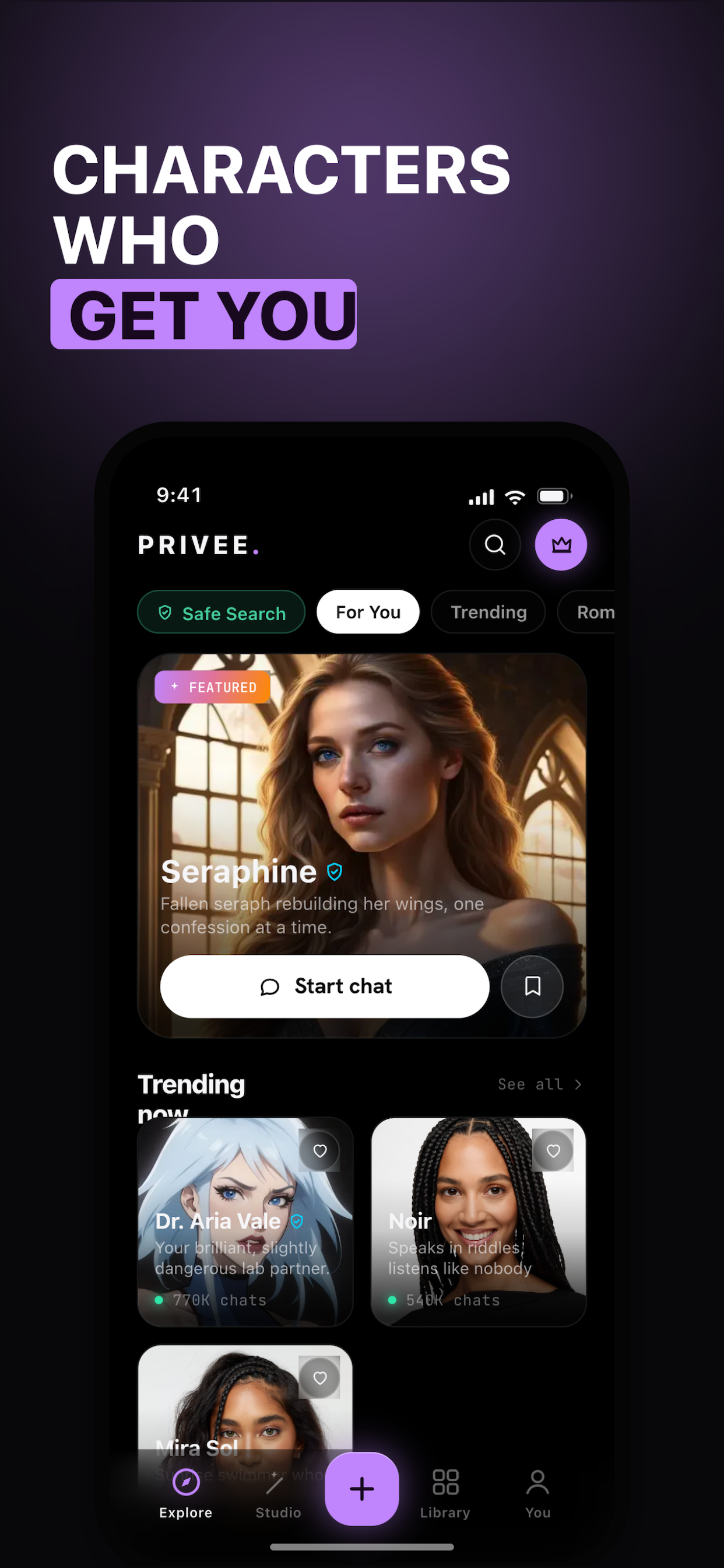 Privee AI - Chat, Talk, Play screenshot 4