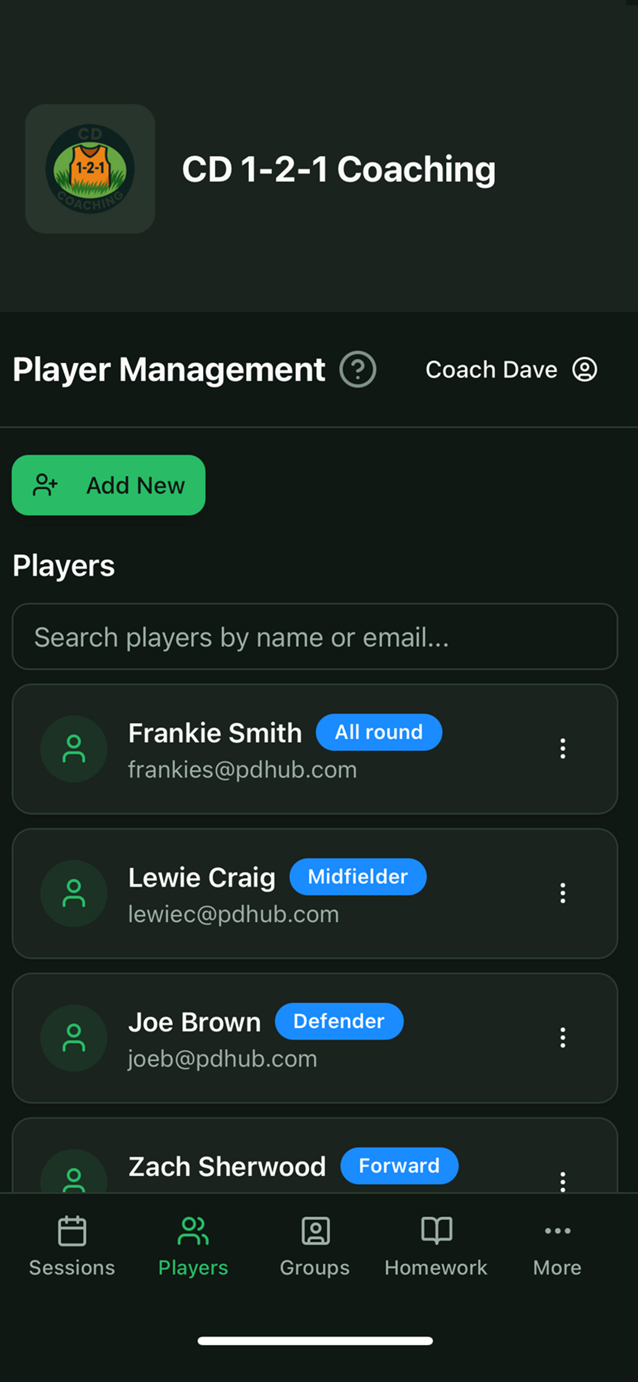 Player Development Hub