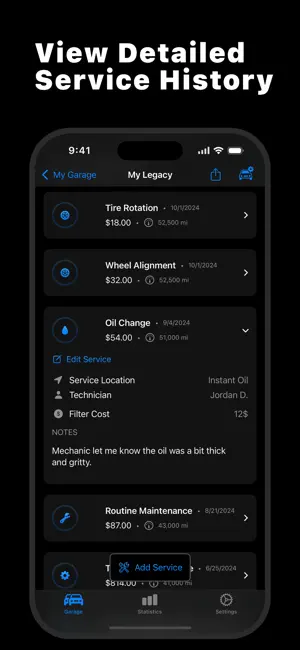 Vehicle Service Manager screenshot 2