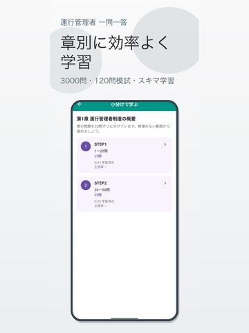 運行管理者 一問一答 iPad screenshot