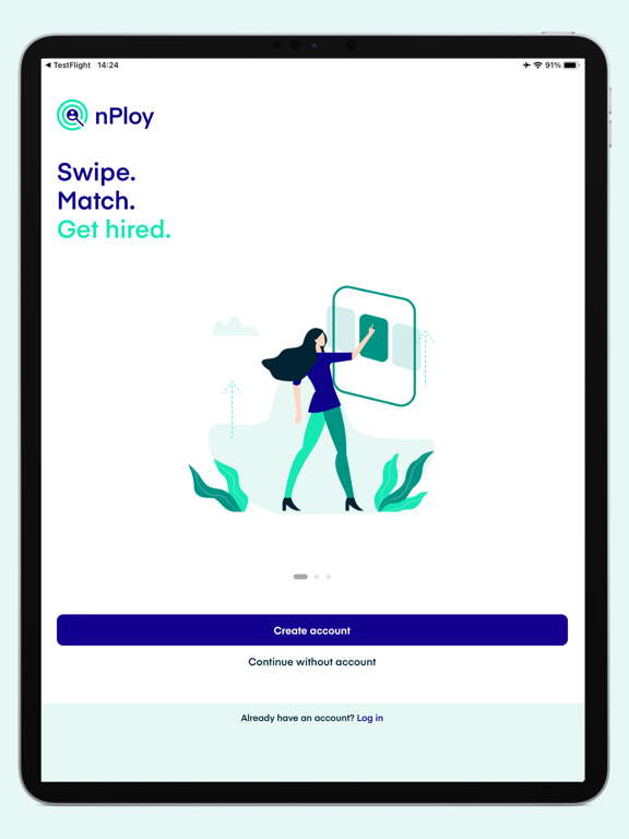 nPloy - Job Matching & Search iPad screenshot 1 - Business app