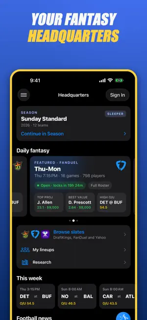 Fantasy Football Cheatsheet screenshot 1