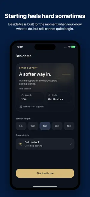 BesideMe: Body Double & ADHD screenshot 1