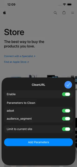 CleanURL for Safari screenshot 1