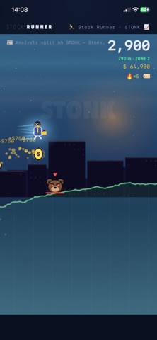 Stock Runner iPhone screenshot