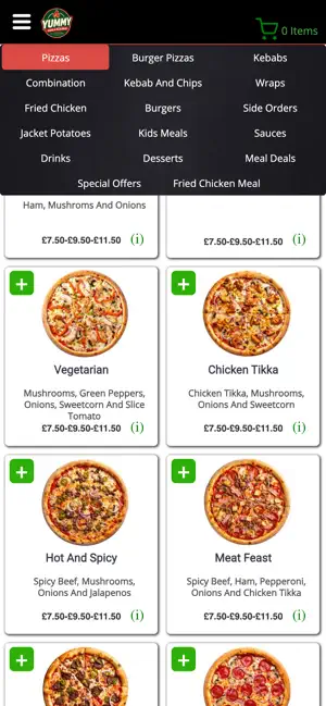 Yummy Pizza Kebab Gosport screenshot 3