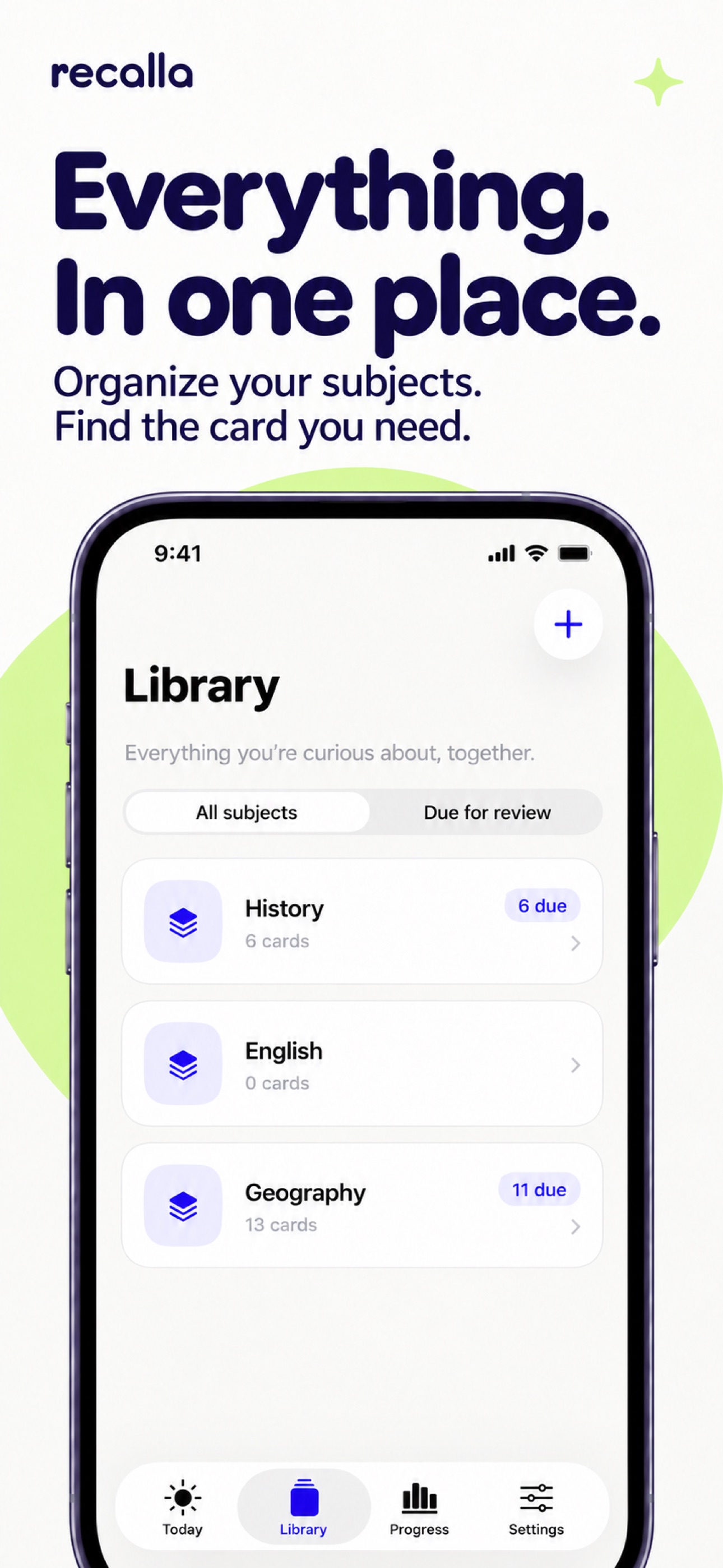 Screenshot 2 of Recalla: Flashcards & Notes