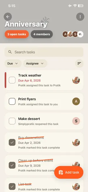 DoneYet: Groups & Tasks screenshot 3