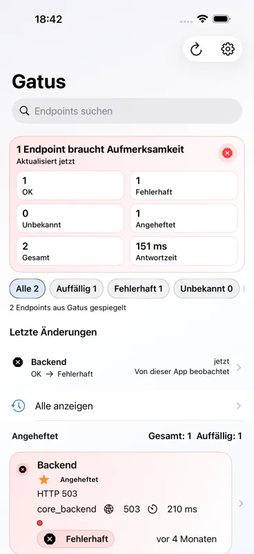 GatusPocket screenshot 2 of 6