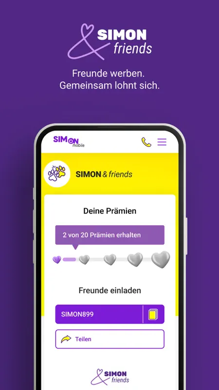 SIMon mobile-App screenshot 3 of 5