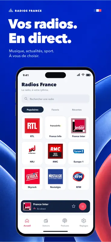 Radios France - FM en Direct screenshot 1 of 4