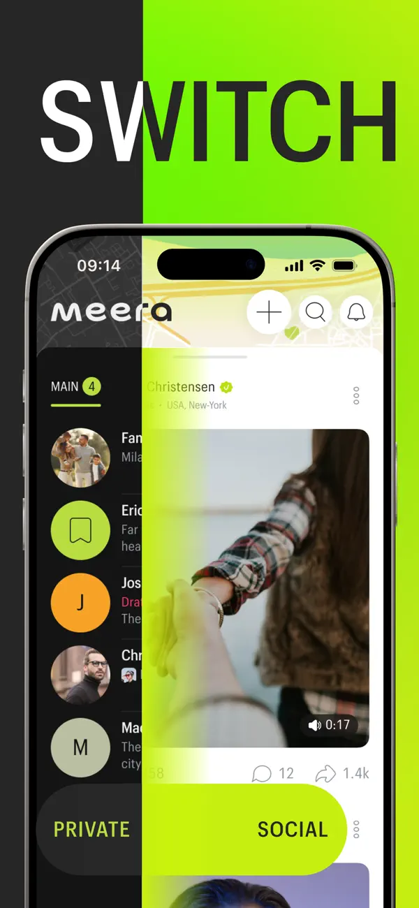 Screenshot #3 pour Meera: общение・люди рядом・чат