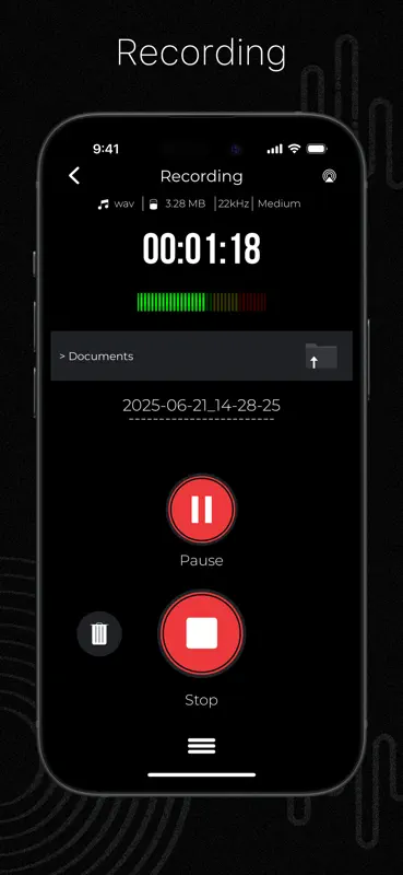 Audio Recorder Pro & Playback screenshot 3 of 10