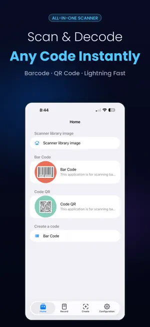eScanner - QR & Barcode screenshot 1
