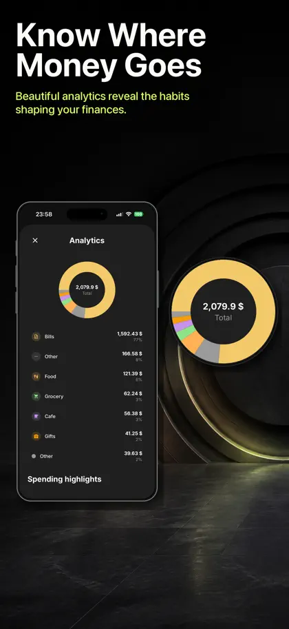 Screenshot 6 di 6 di Monetor: Finance Tracker