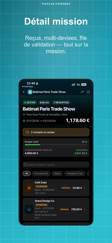 Pikscan: Note de frais screenshot 7 of 9