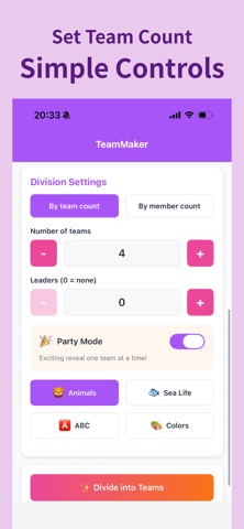 TeamMaker – Random Teams Screenshot 2 of 3