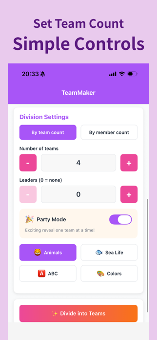 TeamMaker – Random Teams Screenshot 2 of 3