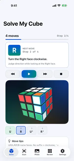 Cube Solver | Solve My Cube screenshot 4