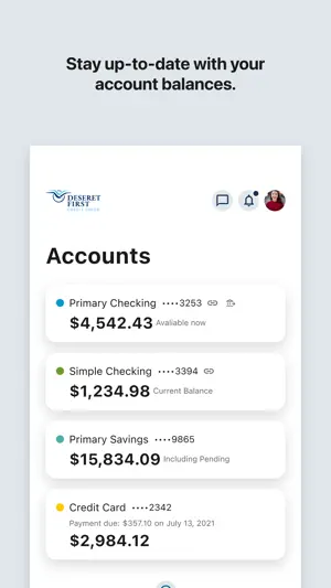 Deseret First CU Mobile screenshot 3
