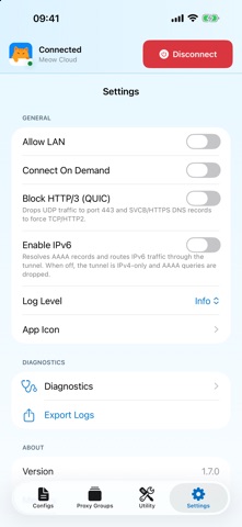 App screenshot