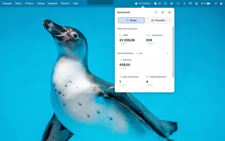 #1. Stripe Desktop Notifications (macOS) 由: Alexandre DEROCQ