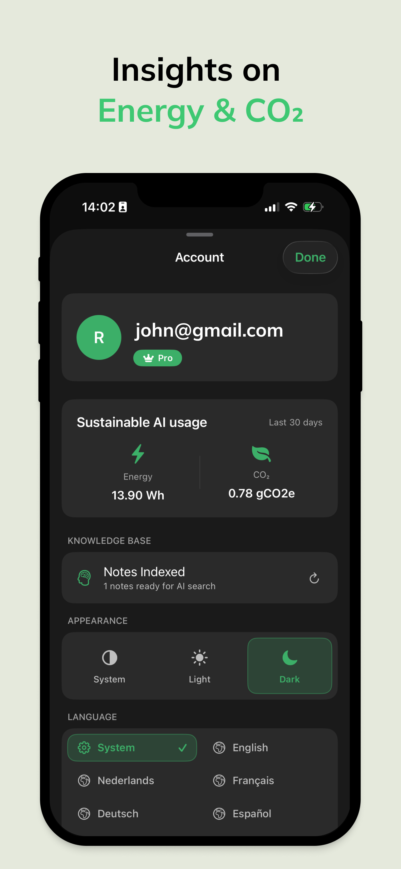 GreenPT - Sustainable AI Chat