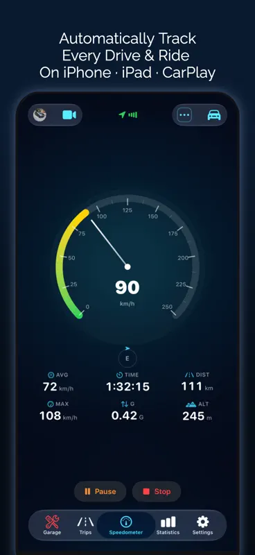Odo: Tachometer, Tacho, Auto screenshot 1 of 10