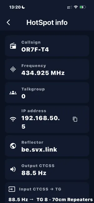 SVXLink-HotSpot screenshot 3