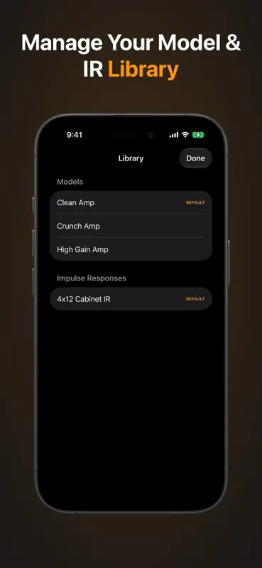 NAM AUv3: Neural Amp Modeler screenshot 5 of 5