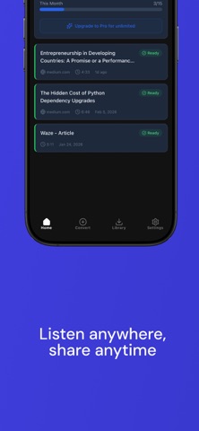 Heark - Articles to Podcasts screenshot