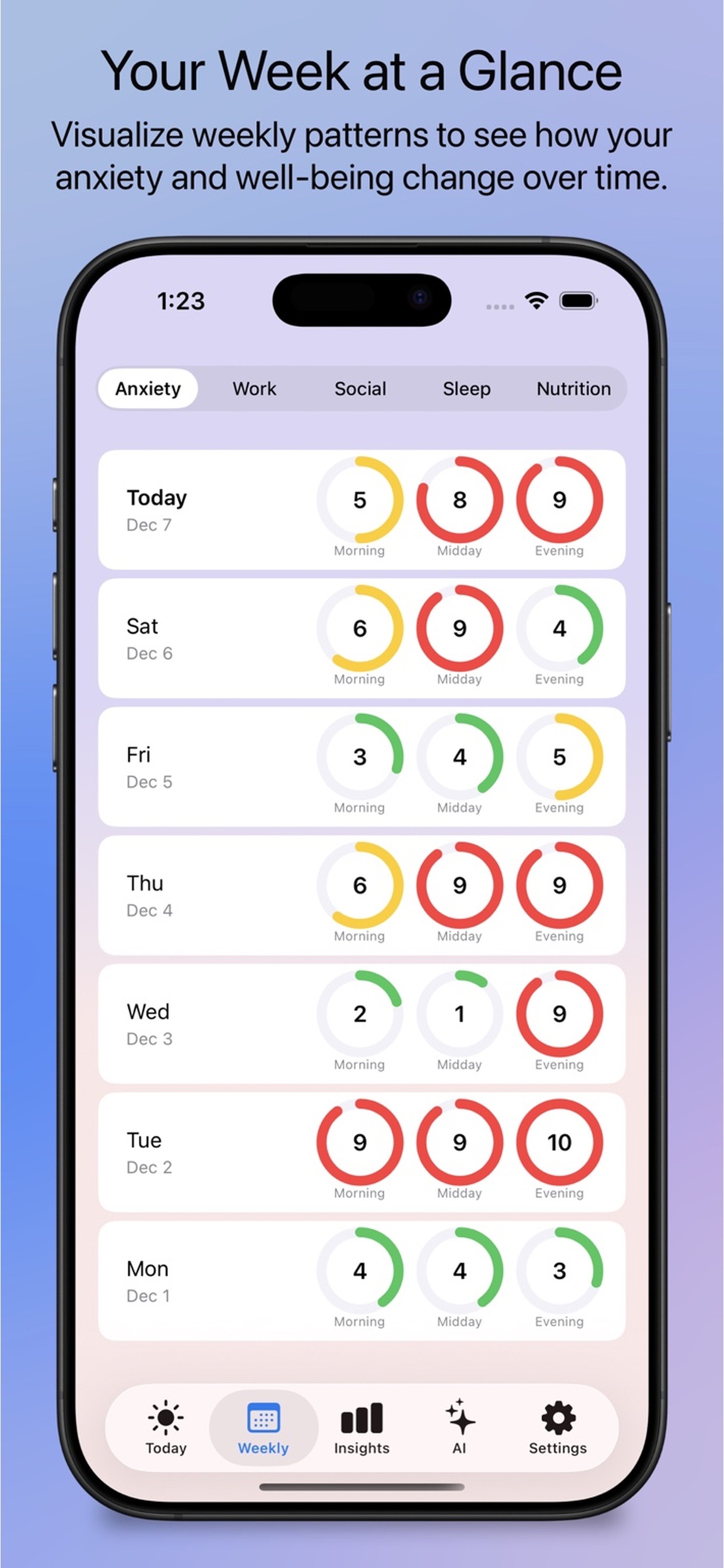 Live With Anxiety: AI tracker screenshot 3