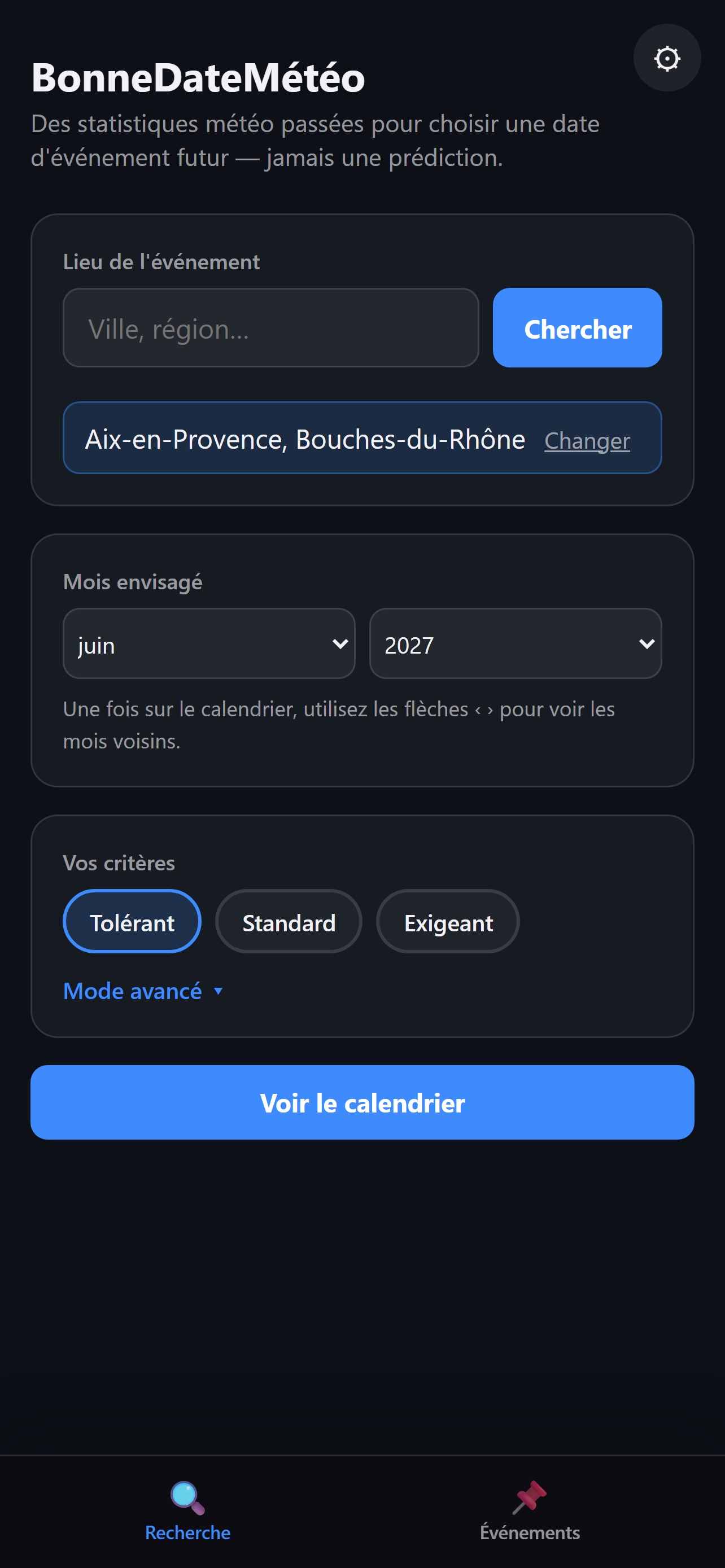 Screenshot 2 of BonneDateMétéo