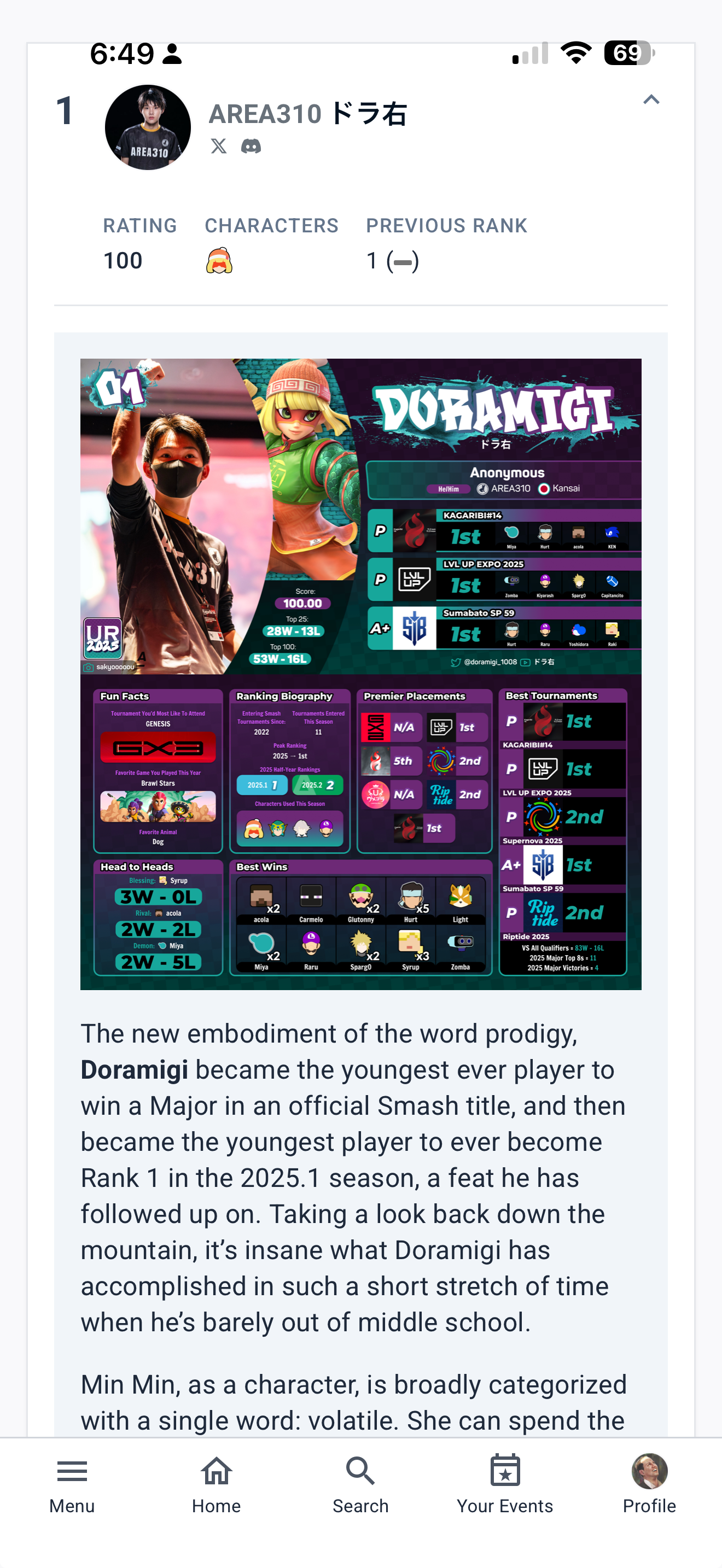 Start.gg screenshot 3