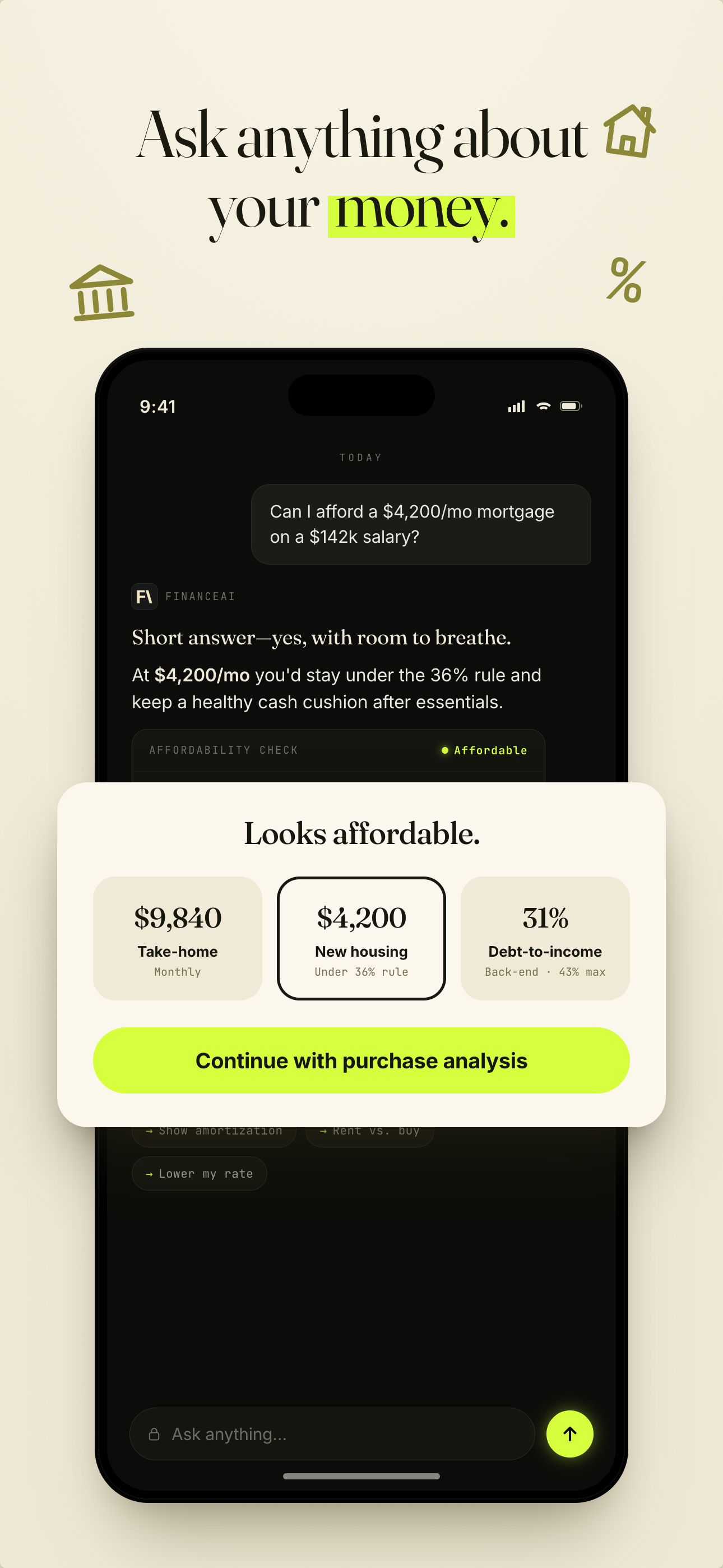 FinanceAI: Personal Finance screenshot 3