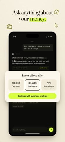 FinanceAI: Personal Finance iPhone screenshot