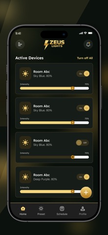 Zeus Lights iPhone screenshot