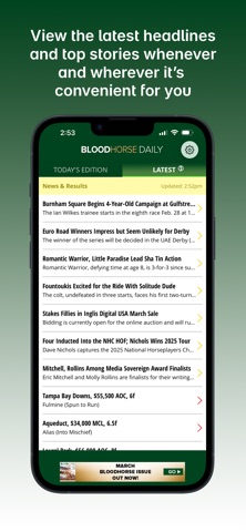 BloodHorse Daily iPhone screenshot