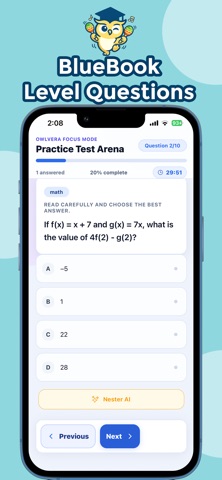 Owlvera SAT Prep & Practice Screenshot 2 of 6