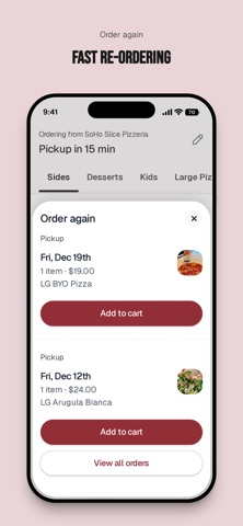 SoHo Slice Pizzeria iPhone screenshot