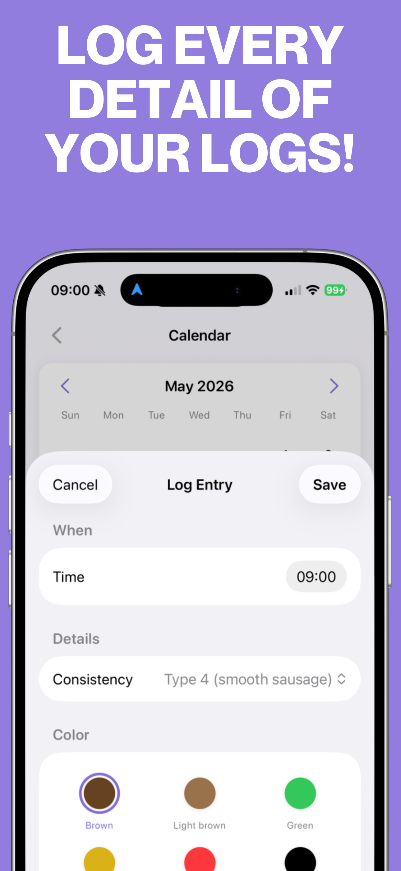 Log Log - Daily Poop Tracker
