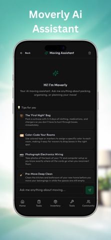 Moverly iPhone screenshot