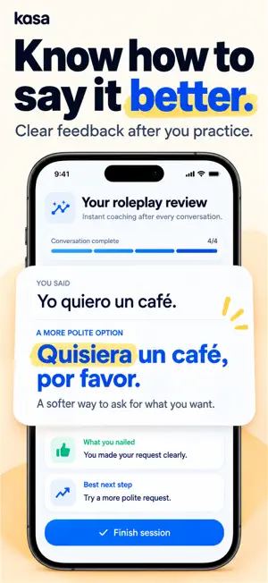 Kasa: Spanish Immersion AI screenshot 4