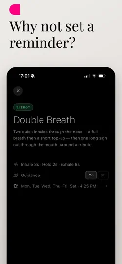 Capture d'écran de Boxed Breathing sur iPhone 3