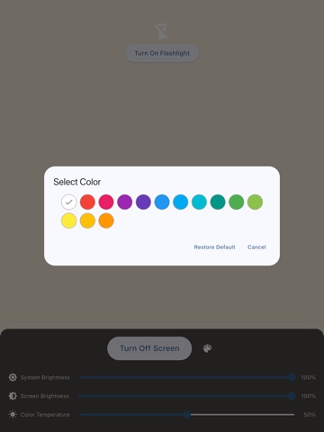 Highlight Screen - Flashlight ipad screenshot 2