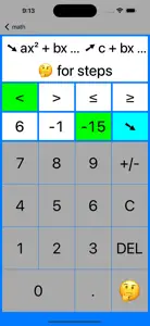 Quadratic Inequalities screenshot #1 for iPhone