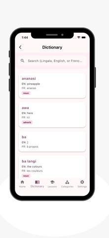 Lingala Dictionnaire Screenshot 4 of 5