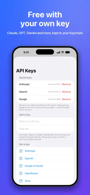 Zeki: AI Sidebar for Safari screenshot 4