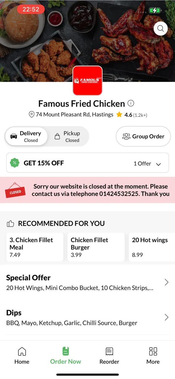 Screenshot #2 pour Famous Fried Chicken