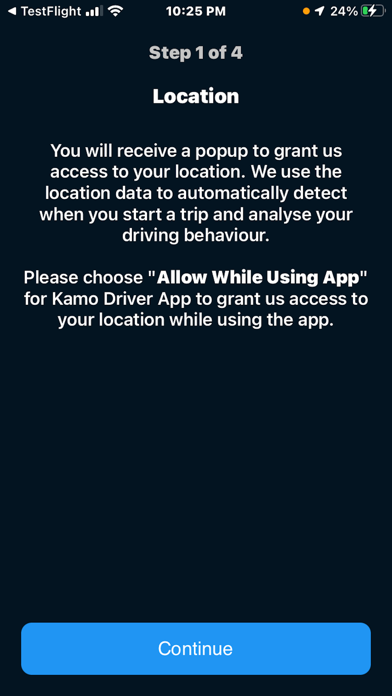 Kamo Driver App Screenshot